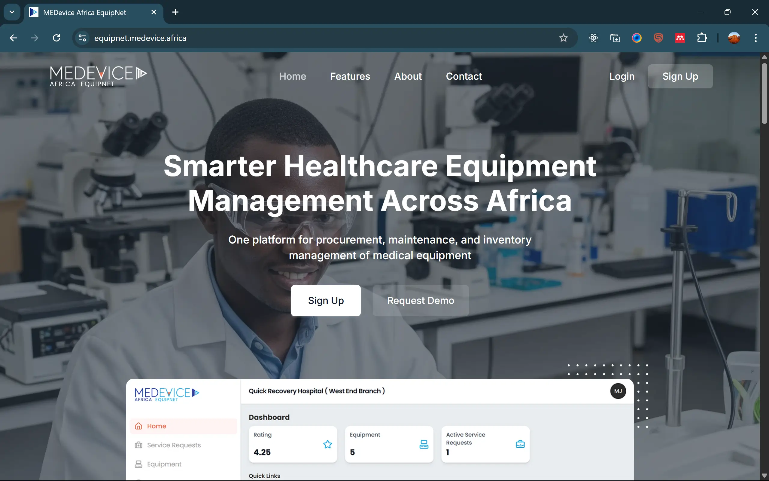 MEDevice Africa EquipNet