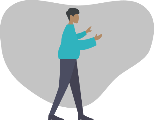 hero image of a person illustration